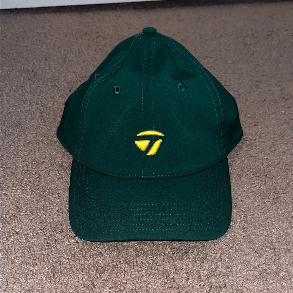 TaylorMade Green Cap with Yellow Logo